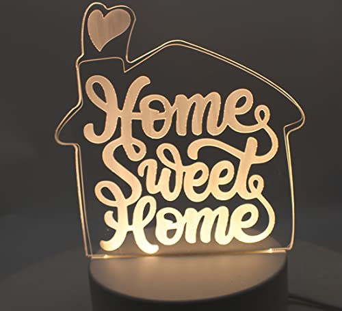 Champshop Housewarming Gift LED Table Lamps for Sweet New Home with Gift Card