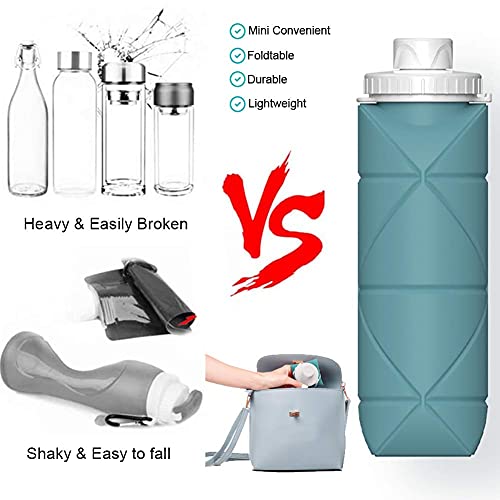 SPECIAL MADE Collapsible Water Bottle - Dark Green Amazon SPECIAL MADE Sports Sports Water Bottles