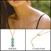 Sienna SmileBelle Jade necklace for women green jewelry as birthday gifts, crystal necklace with jade beads, green necklace crystal pendant necklace as spiritual jewelry for girls for birthstone necklace