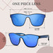 TJUTR Womens Square Polarized Sunglasses Blue Amazon Shoes Sunglasses TJUTR