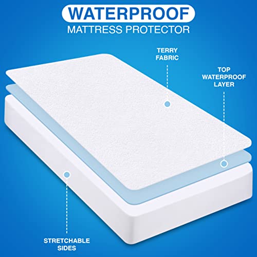 Utopia Bedding Twin Size Waterproof Mattress Protector Amazon Home Mattress Protectors Utopia Bedding