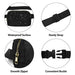 VOROLO Crossbody Belt Bag for Sports Black Amazon Luggage VOROLO Waist Packs
