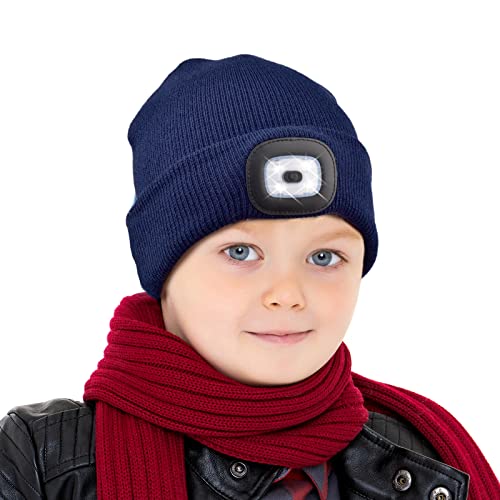 USB Rechargeable Headlamp Cap for Kids Amazon Apparel Boys Etsfmoa