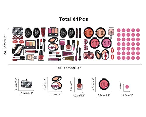 TOARTi Beauty Salon Makeup Wall Sticker Set Amazon Home TOARTi