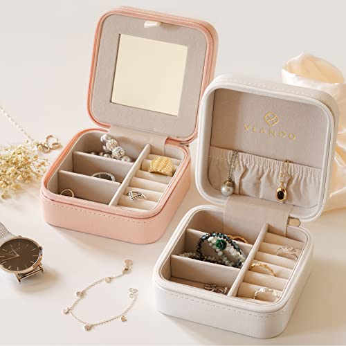 Vlando Small Jewelry Box Organizer for Women