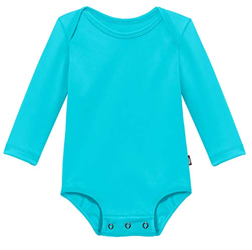 Turquoise SPF Rashguard Tee for Babies (12-18 months) Amazon Apparel City Threads Rash Guard Shirts