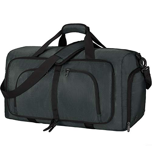 Travel Duffel Bag, 100L Waterproof Grey Amazon Luggage NEWHEY Travel Duffels