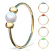 Thin 14k Gold Opal Nose Hoop ALOME PIERCINGS Amazon Guild Hoops Jewelry