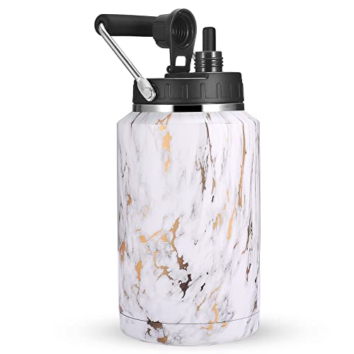 Sursip 128OZ Insulated Water Jug - Marble Amazon Kitchen Sursip Thermoses