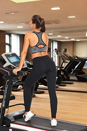TOBWIZU Women Racerback Sports Bras -Removable Padded Seamless Med Support for Yoga Gym Workout Fitness Activewear Bra(XXXL)