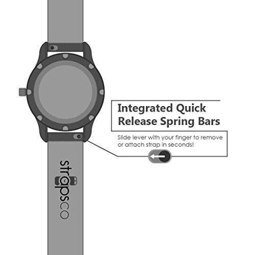 StrapsCo Light Blue Suede Leather Watch Band Amazon StrapsCo Watch Watch Bands