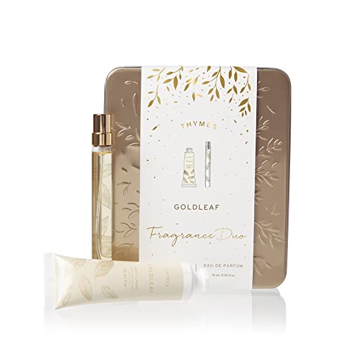 Thymes Goldleaf Hand Cream and Perfume Set Amazon Beauty Hand Creams & Lotions Thymes