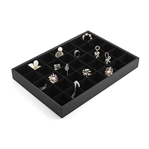 Vlando Multi-Layer Jewelry Organizer Tray - Black Amazon Home Jewelry Trays Vlando