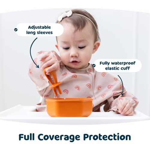 Tiny Twinkle Waterproof Long Sleeve Baby Bib Amazon Baby Product Feeding Bibs Tiny Twinkle