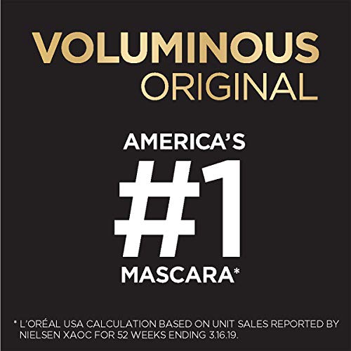 Black L’Oréal Paris Makeup Voluminous Original Volume Building Mascara, Black Brown, 0.28 fl; oz.