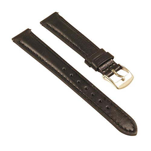 StrapsCo Women's Leather Watch Band - Black Amazon StrapsCo Watch Watch Bands