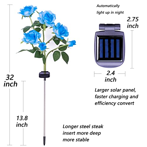 Vanful Solar Rose Lights for Garden Decor