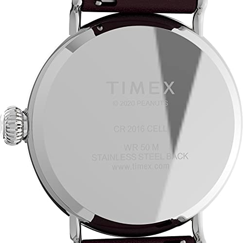 Timex Peanuts Snoopy Christmas Watch - Genuine Leather Amazon Timex Watch Wrist Watches