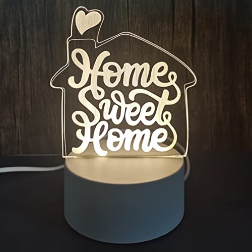 Champshop Housewarming Gift LED Table Lamps for Sweet New Home with Gift Card