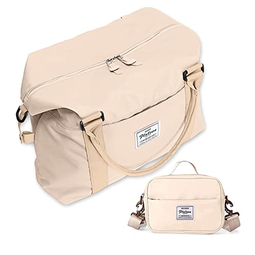 Women's Weekender Cute Off White Gym Duffel Bag Amazon BJLFS Luggage Travel Duffels