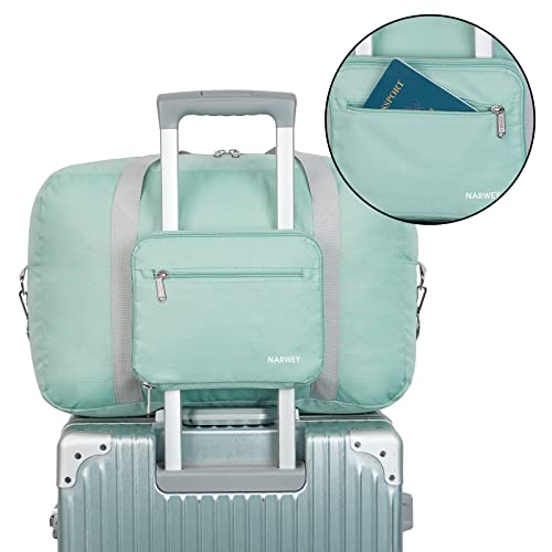 Spirit Airlines Mint Green Foldable Duffel Bag Amazon Luggage Narwey Travel Duffels
