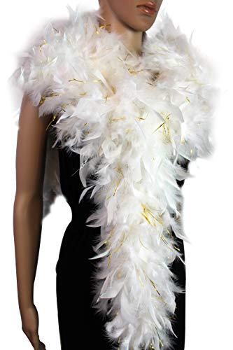 Turkey Feather Boa - Party, Wedding, Halloween Amazon Apparel Feather Boas Flydreamfeathers
