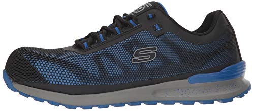 Dark Slate Gray Skechers Men's Bulkin Industrial Shoe, Blue, 7