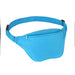 Medium Turquoise Zip Running Fanny Pack for Women and Men,Canvas Waist Bag with Adjustable Strap for Outdoors Workout Running,Hiking,Traveling,Biking,Rave and Festival Blue