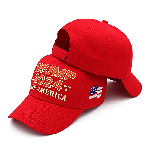 Trump 2024 Embroidered USA Flag Baseball Cap Amazon Apparel Baseball Caps DKXZWL