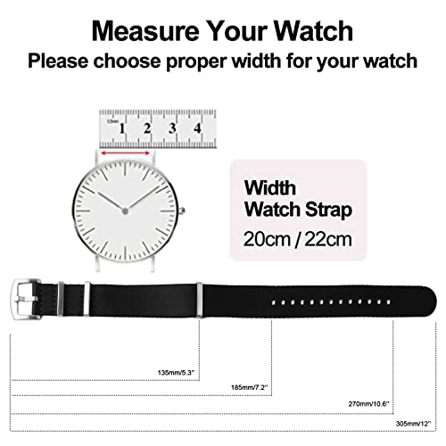 Watchdives Nylon Watch Band Replacement Straps (A19) Amazon Watch Bands watchdives Wireless