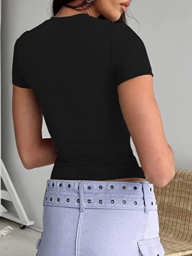 Brand: Women's Basic Black Crop Top (S) Abardsion Amazon Apparel T-Shirts