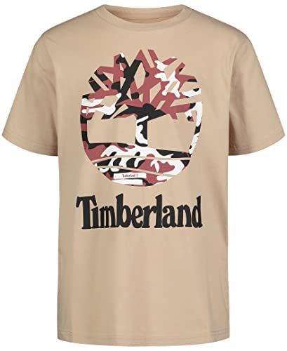 Timberland Boys' Camo Crew Neck T-Shirt Amazon Apparel Tees Timberland