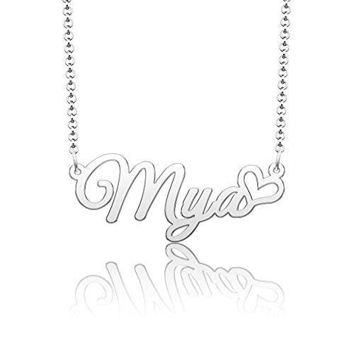 SexyMandala Custom Name Necklace Heart Pendant Gift Amazon Jewelry Men SexyMandala