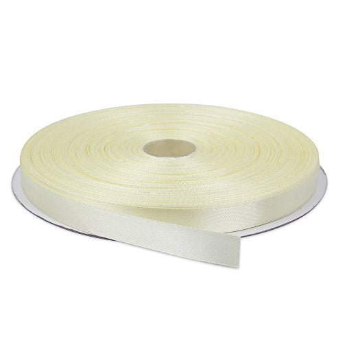 Topenca Supplies 1/2 Inches x 100 Yards Double Face Solid Satin Ribbon Roll, Light Yellow | Physical | Amazon, Home, Ribbons, Topenca Supplies | Topenca Supplies