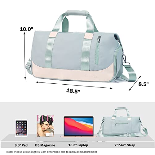 Sports Gym Bag for Women, Green Amazon Eunzel Luggage Sports Duffels