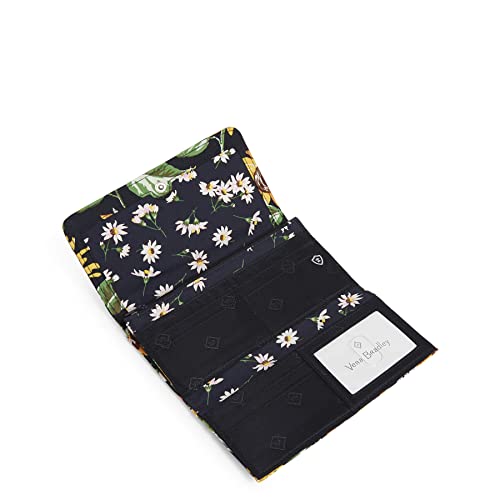Vera Bradley Sunflowers Trifold Clutch Wallet RFID
