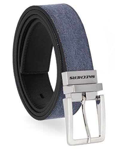 Skechers Reversible Men's Belt, Navy/Black, Size 36 Amazon Apparel Belts Skechers