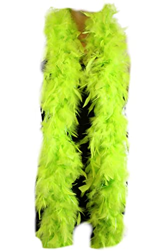 Vibrant Lime Green Feather Boa - Party/Wedding/Christmas Amazon Apparel Feather Boas Flydreamfeathers