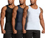 TSLA Men's Compression Tank Tops 3-Pack Amazon Shirts Sports TSLA