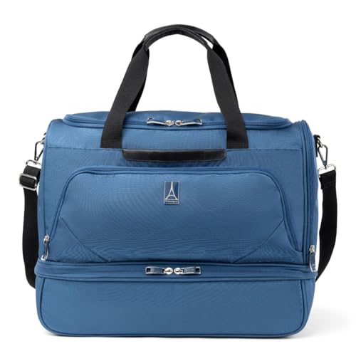 Travelpro Maxlite 5 Softside Carry-on Weekender with Drop-Bottom Compartment, Lightweight Overnight Travel Duffel Bag, Men and Women, Ensign Blue, 19-Inch | Physical | Amazon, Luggage, Travel Duffels, Travelpro | Travelpro