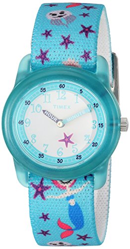 Timex Girls Teal Sea Fabric Strap Watch Amazon Timex Watch Wrist Watches