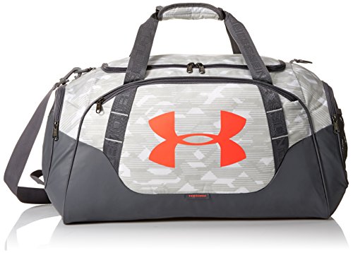 Under Armour Adult Undeniable Duffle 3.0 Gym Bag , White (100)/Neon Coral , Medium | Physical | Amazon, Sports, Sports Duffels, Under Armour | Under Armour