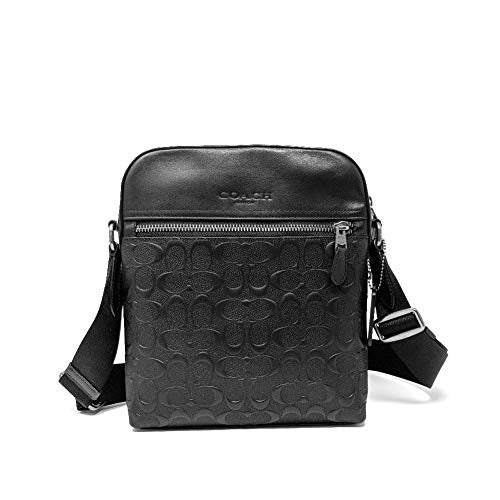 Signature Leather Black Coach Houston Flight Bag Amazon COACH Messenger Bags Shoes