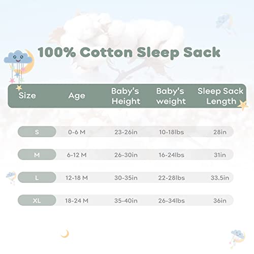 Yoofoss Baby Sleep Sack 3 Pack