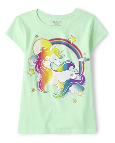 The Children's Place Unicorn Rainbow T-Shirt Amazon Apparel Tees The Children's Place