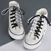 ZHENTOR Flat Athletic Shoe Laces - Black/White Amazon shoe laces Shoelaces Shoes ZHENTOR