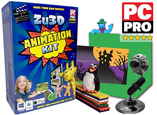 Zu3D Complete Stop Motion Animation Software Kit For Kids Includes Camera Handbook And Two Software Licenses Works On Windows Apple Mac OS X And iPad iOS | Physical | Amazon, Children's, Software, Zu3D | Zu3D