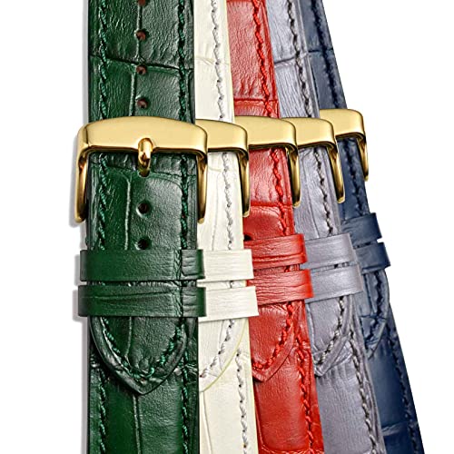 WOCCI 21mm Italian Leather Watch Band