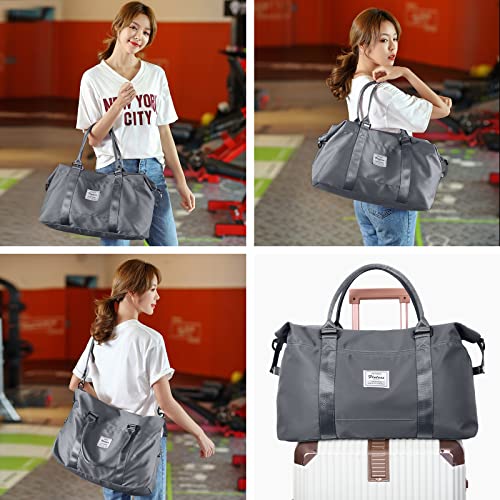Women's Gym Duffel Bag with Trolley Sleeve Amazon Gym Totes HYC00 Luggage