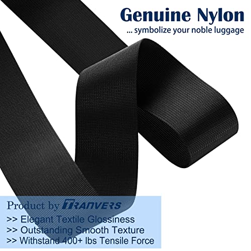 TRANVERS 79” Nylon Luggage Straps 4-Pack Black Amazon Automotive Parts and Accessories Luggage Straps TRANVERS